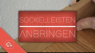 Sockelleisten anbringen  nageln  Heimwerker SPEZIAL [upl. by Anik]