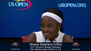 Sloane Stephens jokes that 37 million check inspires her to keep playing  ESPN [upl. by Akihsay143]