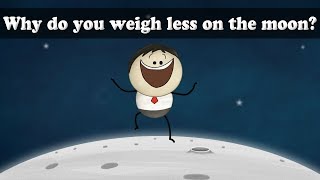 Gravitational Force  Why do you weigh less on the moon  aumsum kids science [upl. by Yentruok]