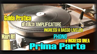 Tutorial Amplificatore 13 guida pratica Ingressi linea e Phono RCA [upl. by Idnic364]