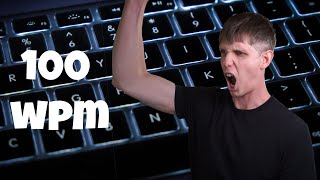 Training to type 100 WPM for 10 minutes Straight [upl. by Airalav]