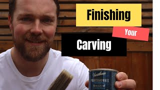 How To Finish Your Carving  WOOD CARVING BASICS [upl. by Tolecnal]