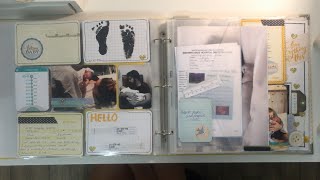 Babys First Year  Baby Album  Project Life Scrapbook [upl. by Leirad]