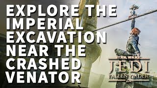 Explore the Imperial Excavation Near the Crashed Venator Star Wars Jedi Fallen Order [upl. by Harol]