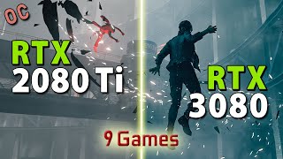 RTX 3080 vs RTX 2080 Ti  OC  Test in 9 Games  4K [upl. by Roshan604]