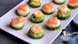 The Best Appetizers Recipe  Seafood amp Cucumber Appetizers [upl. by Frayne]