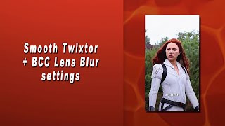 Smooth Twixtor  BCC Lens Blur  After Effects [upl. by Cleavland]