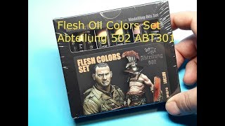 ABTEILUNG 502 FLESH OIL COLORS SET ABT301  AK INTERACTIVE [upl. by Laing]