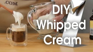 DIY whipped cream in 60 seconds [upl. by Jonina152]