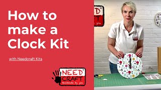 How to make Clocks from Fabric and Wallpaper using Needcraft Kits [upl. by Dygall894]