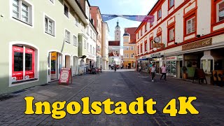 Ingolstadt Germany Walking tour 4K [upl. by Othe]