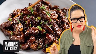 How To Make Crispy Honey Chilli Beef  Marions Kitchen [upl. by Ahsekam]