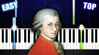 TOP MOZART Pieces  EASY PIano Tutorials by PlutaX [upl. by Trebleda]