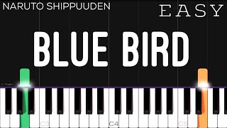 Blue Bird  Naruto Shippuden Opening 3  EASY Piano Tutorial [upl. by Elburr]