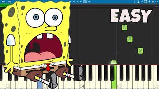 How To Play the SpongeBob SquarePants Theme Song  EASY Piano Tutorial [upl. by Aras]