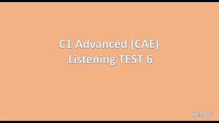 C1 Advanced CAE Listening Test 6 with answers [upl. by Warila]