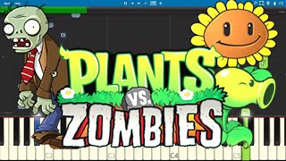 Plants Vs Zombies Theme Song  EASY Piano Tutorial [upl. by Batsheva]