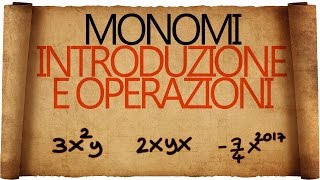 Monomi  Introduzione e Operazioni [upl. by Matthieu]