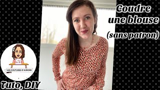 TUTO COUTURE Blouse facile sans patron [upl. by Salakcin]