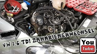 Vw Golf 6 VI 16tdi Zahnriemenwechsel  Wasserpumpe Anleitung  Timing Belt Replacement [upl. by Nevada]