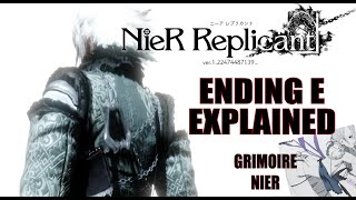 NieR Replicant Ending E Analysis Explained and Compared [upl. by Llehcnom84]