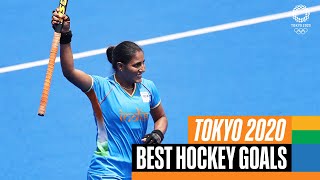 🏑 UNBELIEVABLE hockey goals at Tokyo2020  Top Moments [upl. by Araet]