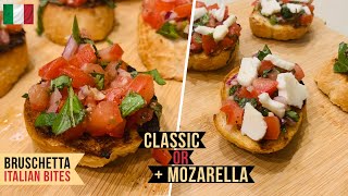 Classic Bruschetta Bites  Mozarella  Appetiser  Easy Recipe [upl. by Nifled62]