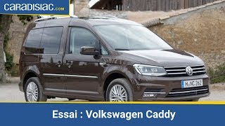 Essai  Volkswagen Caddy  ludospace hightech [upl. by Pevzner]