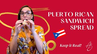 How to make Puerto Rican sandwich spread sandwichitos de mezcla [upl. by Annehsat]