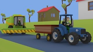 Tractor For Kids CombineHarvester  Fairy tales  Maize [upl. by Ainaznat245]