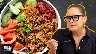 How to make Indonesian Beef Nasi Goreng at home  cookwithme athome  Marions Kitchen [upl. by Nevur128]