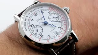 Longines Heritage Pulsometer Chronograph L28014232 Luxury Watch Review [upl. by Lednem300]