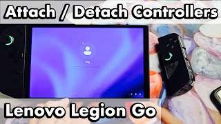 Legion Go How to Attach amp Detach Controllers [upl. by Ahsienauq607]