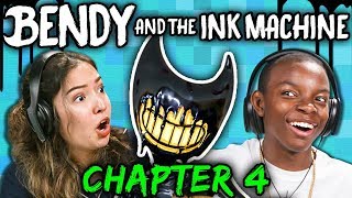 DISNEYLAND IN HELL  Bendy amp The Ink Machine Chapter 4 React Gaming [upl. by Nerak]