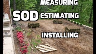 How to Measure Estimate and Install Sod and Turf [upl. by Myrt]