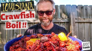 Louisiana Crawfish Boil Quarantine Style How to Boil Crawfish [upl. by Borden]