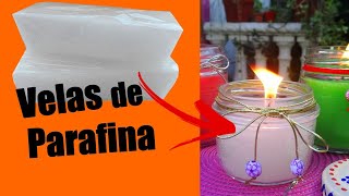 Como hacer VELAS con PARAFINA [upl. by Bakerman]