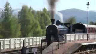 Strathspey Railway STEAM Aviemore Scotland [upl. by Aiyekal408]