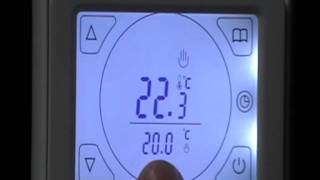 How To Program A TouchScreen Thermostat UFHhq E91 [upl. by Assel]