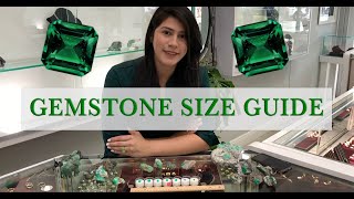 Reference guide for gemstone carat sizes [upl. by Lyman]