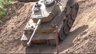 RC Panzer Tanks Leopard Tiger Sherman T34 Panther WW2 ♦ Flugtage Altenburg 2015 Bundeswehr [upl. by Alleynad997]