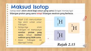 KSSM KIMIA TINGKATAN 4  BAB 24 ISOTOP DAN PENGGUNAANNYA [upl. by Ardnaxila]