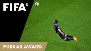 Robin van Persie Header  FIFA Puskas Award 2014 FINALIST [upl. by Laurice764]