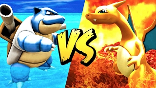 CHARIZARD VS BLASTOISE Ark Pokemon [upl. by Tratner]