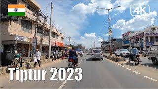 【India Drive 4K】Tiptur  Karnataka  2023 [upl. by Lonier]