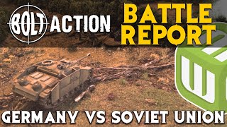 Germans vs Soviets Bolt Action Battle Report Ep 01 [upl. by Awahsoj778]