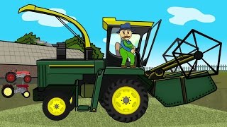 Little Farmer in Green Pants amp Corn Harvest  Farmers Fairy Tale for Kids [upl. by Zindman776]