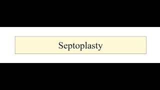 Septoplasty [upl. by Aceissej]