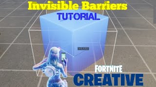 How To Make A Invisible Barrier In Fortnite Creative No Barrier Device Place It Anywhere Tutorial [upl. by Purpura]