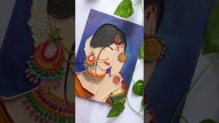 DIY Lady Canvas  Canvas Painting Ideas  Fevicryl Hobby Ideas India [upl. by Ahtela]